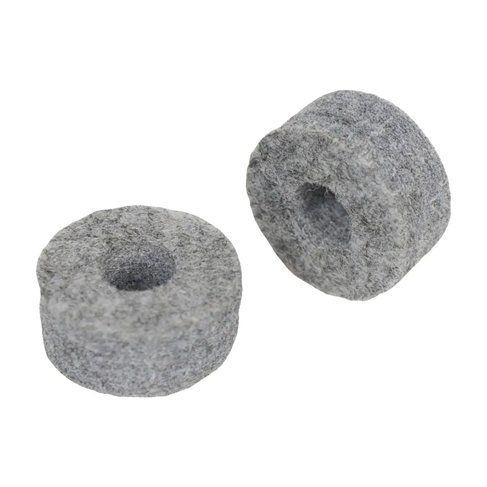 2 Pieces Cymbal Stand Felt Washer Round Accessories Soft Drum Cymbal Felt Pads Drum Felts Replacement Cymbal Felt Washer