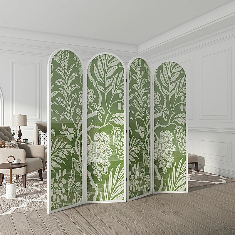 Nordic screen partition, living room French retro, folding mobile, bedroom modern