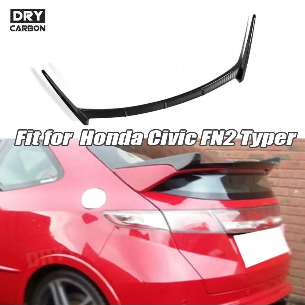 

Car Accessories Carbon Fiber Rear Trunk Wing Spoiler for Honda Civic FN2 2007 - 2011 Typer FRP Racing Spoiler Body Kit