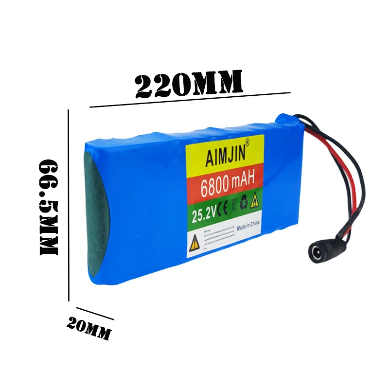 25.2V 6800mAh Rechargeable Lithium Battery Pack 6S2P , Suitable for Power Supply of Electric Toys, Electronic Products etc