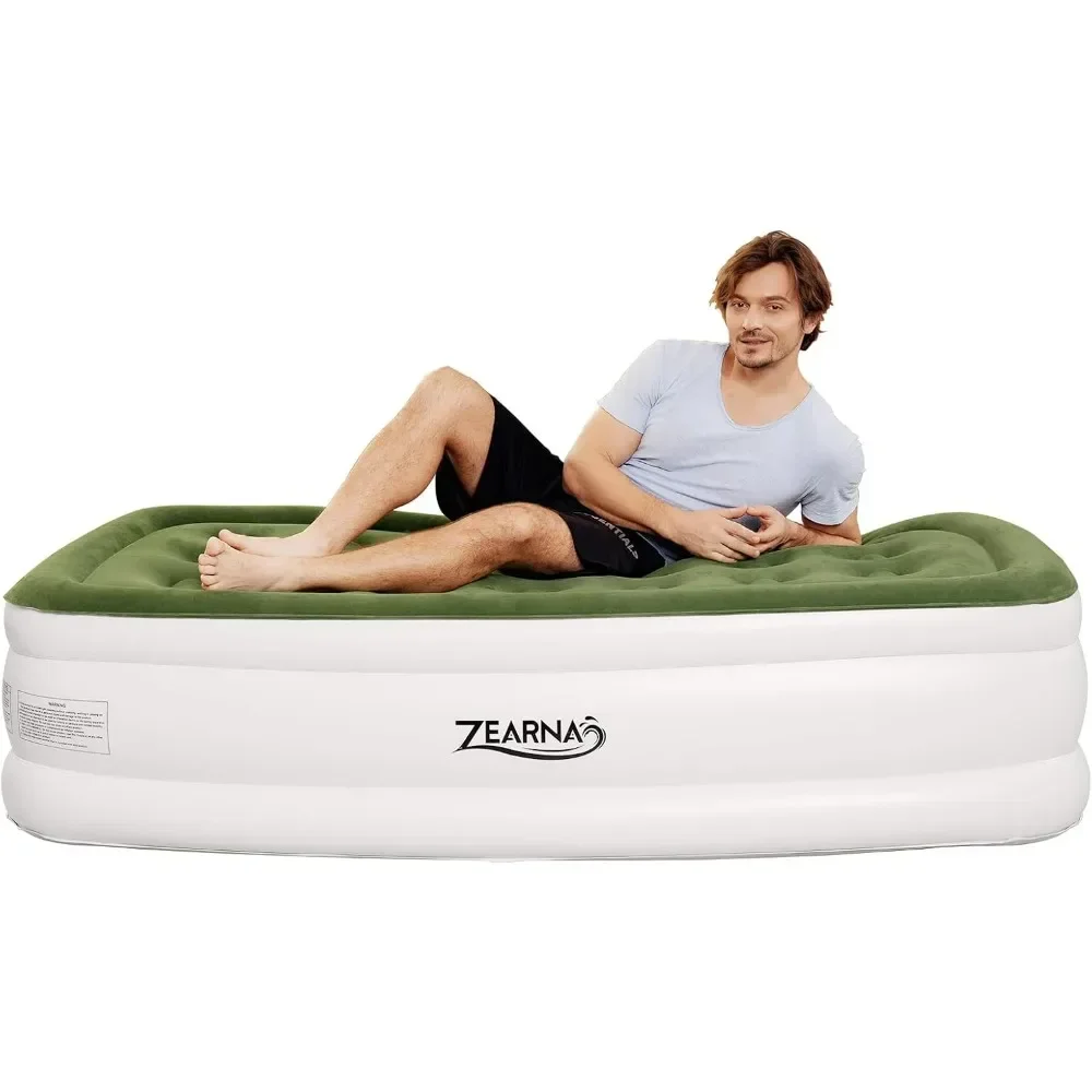 

Air Mattress with Built Pump, Durable Blow Up Mattress Airbed, Comfortable Top Surface Inflatable Mattress for Camping Home