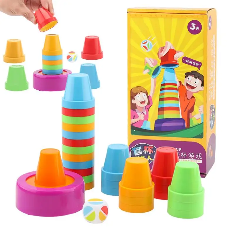 

Stacking Cups Game Fun Colorful Quick Cups Interactive Stacking Games Multifunctional Quick Cups Game Educational Cup Stacking