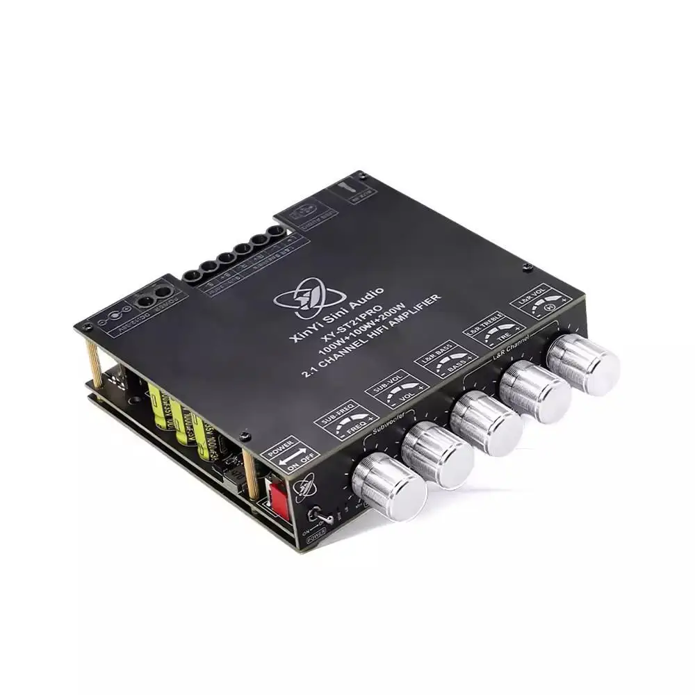 

ST21PRO Bluetooth Digital Power Amplifier Board 2.1 Channel 100W * 2 + 200W Subwoofer TPA3221 Super 3116
