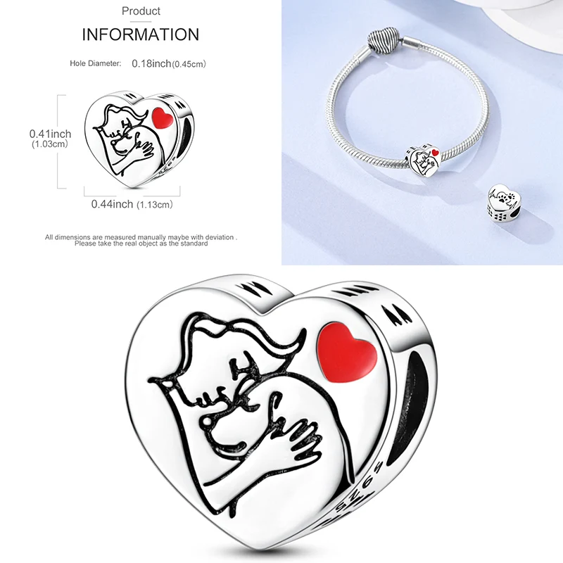 2026 Neuer 925 Sterling Silber Schleifen-Charm Herz Keltischer Knoten Perlen-Anhänger Passend für Europäische Armbänder DIY Damen Schmuck Geschenk – Detail 40