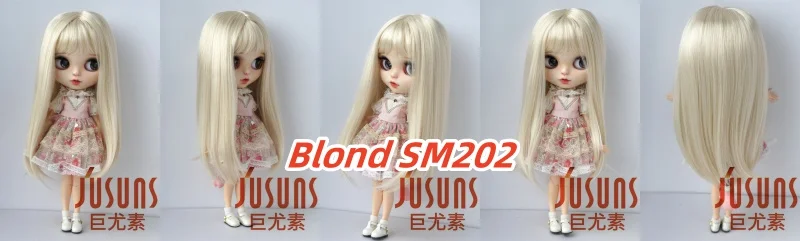 Jusuns JD371 9-10inch 10-11inch Soft Synthetic Mohair Doll Wig Full Bangs Miranda BJD Hair OG Blythes Meadow Doll Accessories