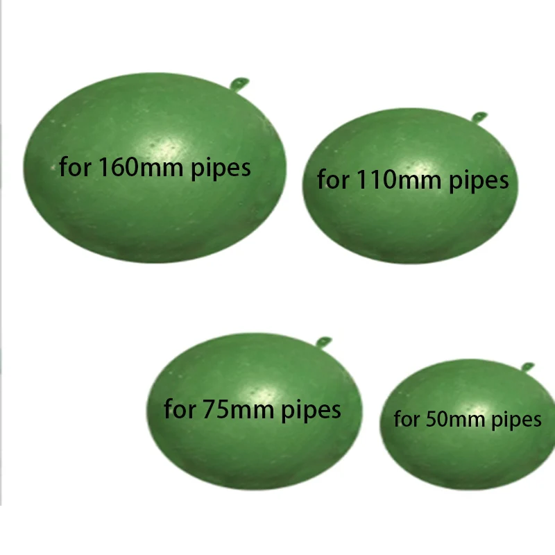 Esperimento per tubi attraverso la sfera, sfera di prova in PVC Sfera di plastica per test di tubi fognari per tubi di scarico