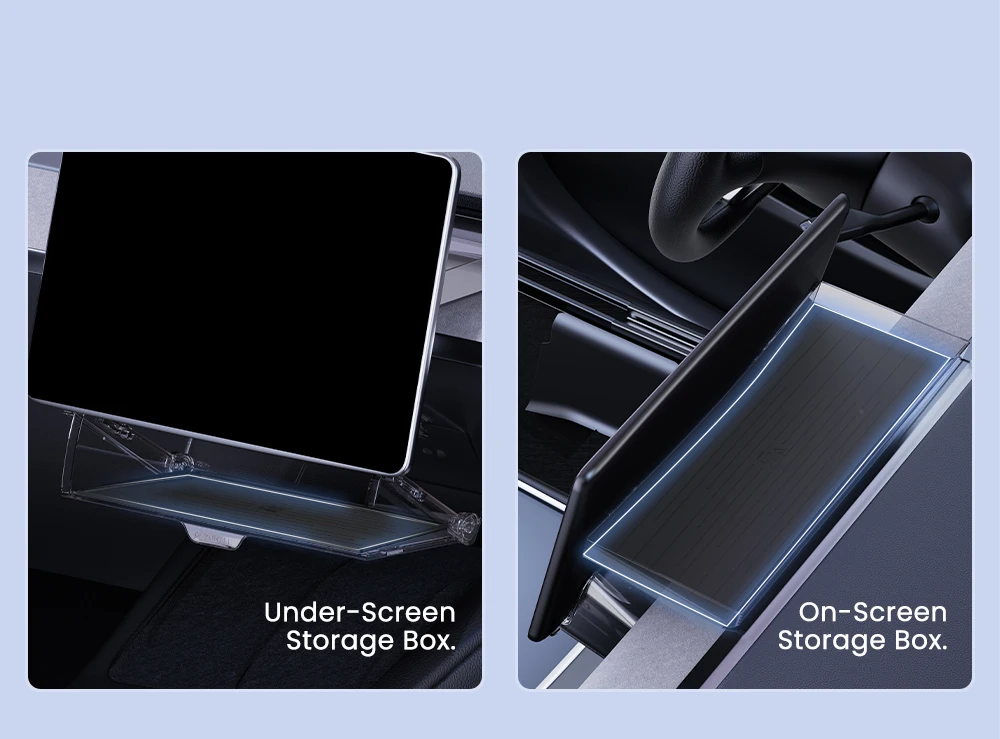 YZ Für Tesla Model 3/Y/YL Juniper 2021-2026 Organizer Zubehör Mittelkonsolen-Aufbewahrungsbox Taschentuchbox-Aufbewahrung – Detail 9