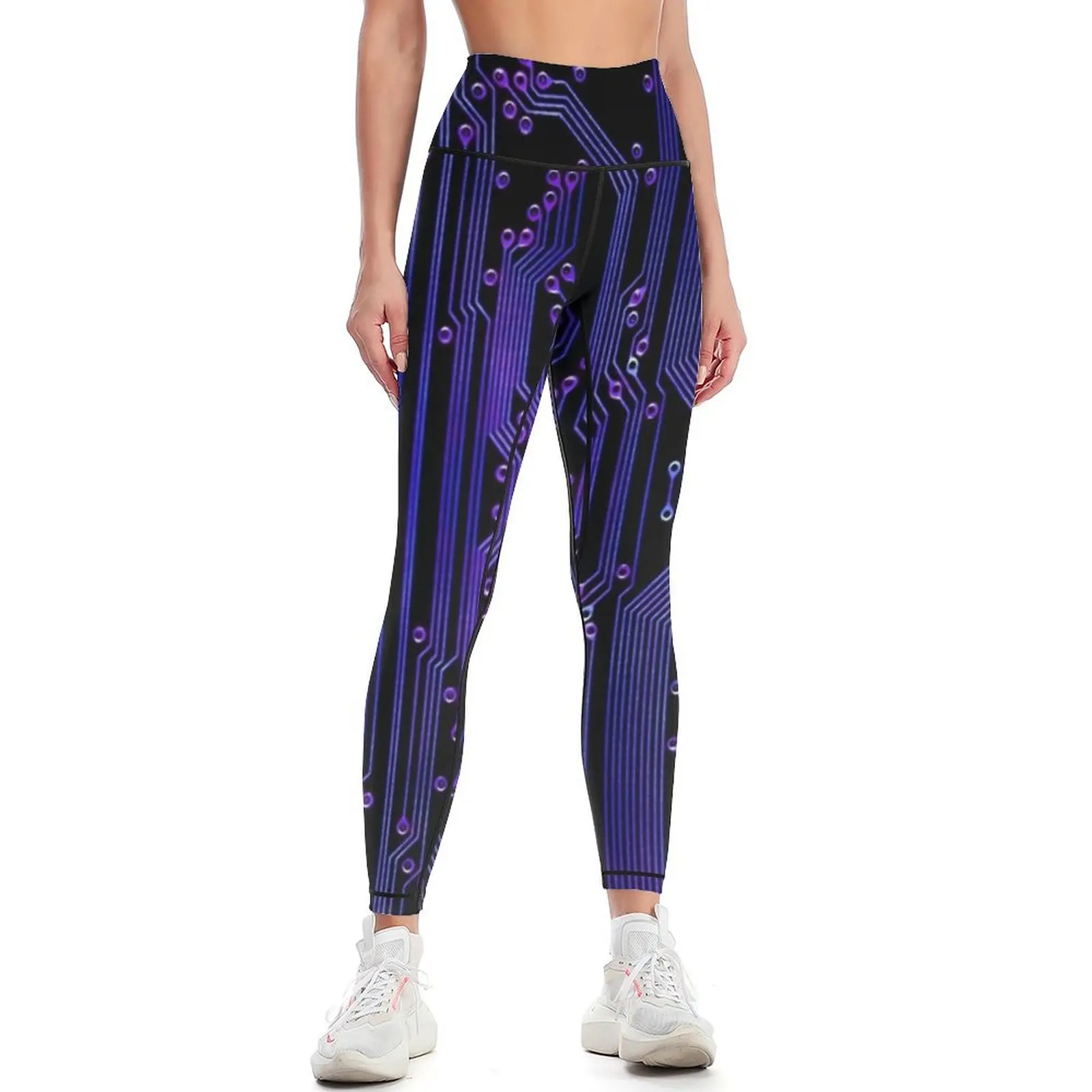 

Blue Circuits Leggings trousers Female legging pants fitness set gym Sportswear woman gym Womens Leggings