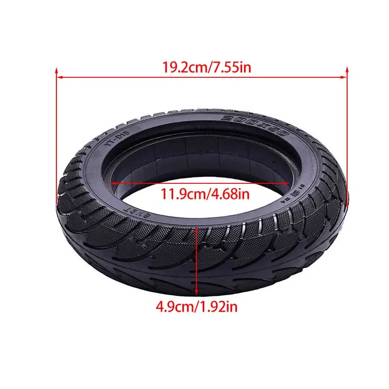 Solid Scooter Tire 200x50 8 Inch Non Inflatable Puncture Proof Wear Resistant