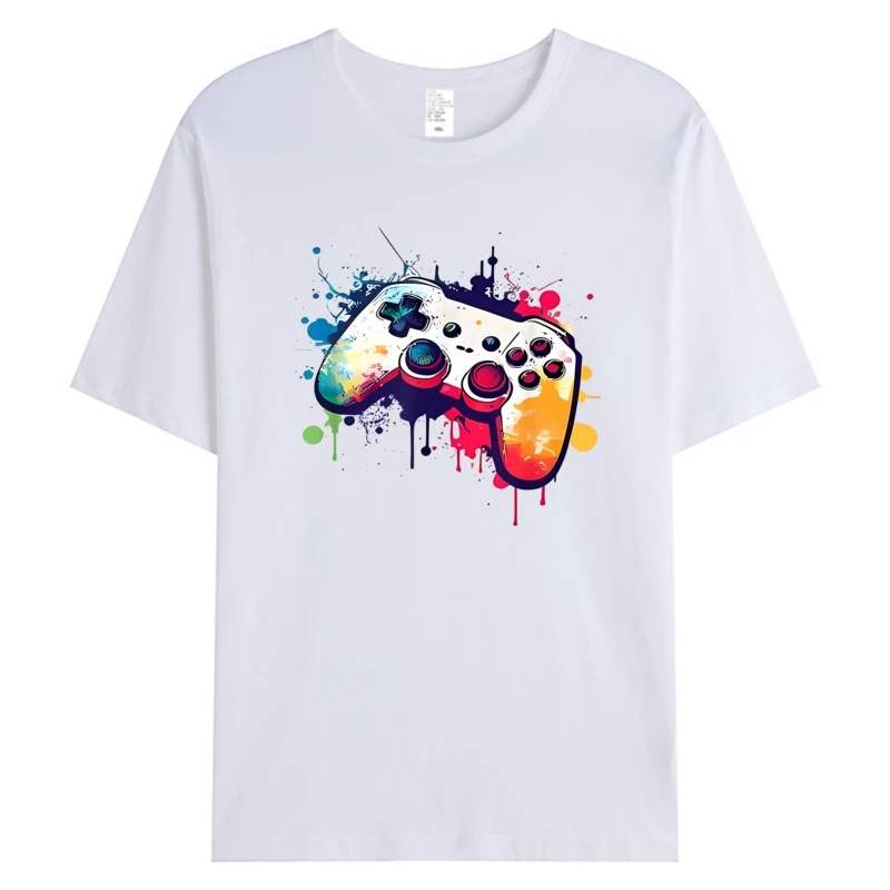 

Control All The Things Video Game Controller Gamer Men Tshirt Men's Cotton Fabric Thanksgiving Father's Day Hot Graphic T-Shirts