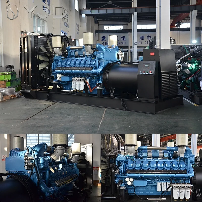 2mw diesel Generators Price 2500kva 60HZ 600V diesel Power Generator 2.5mva Big diesel Power Plants for Sale