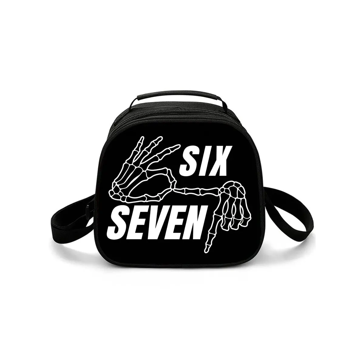 Buntes Logo 67, Design, Schultergurt, isolierte Lunchtasche, umweltfreundlich, wasserdicht, Thermokühler, wiederverwendbar, für Studenten, Bento-Essen