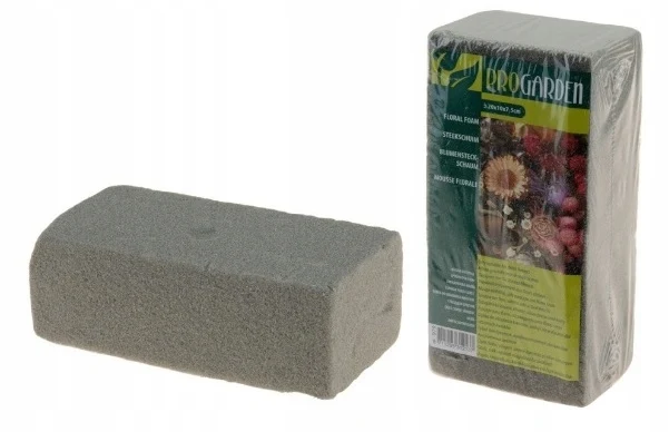 Floristische schuimspons Grijs 20x10 cm