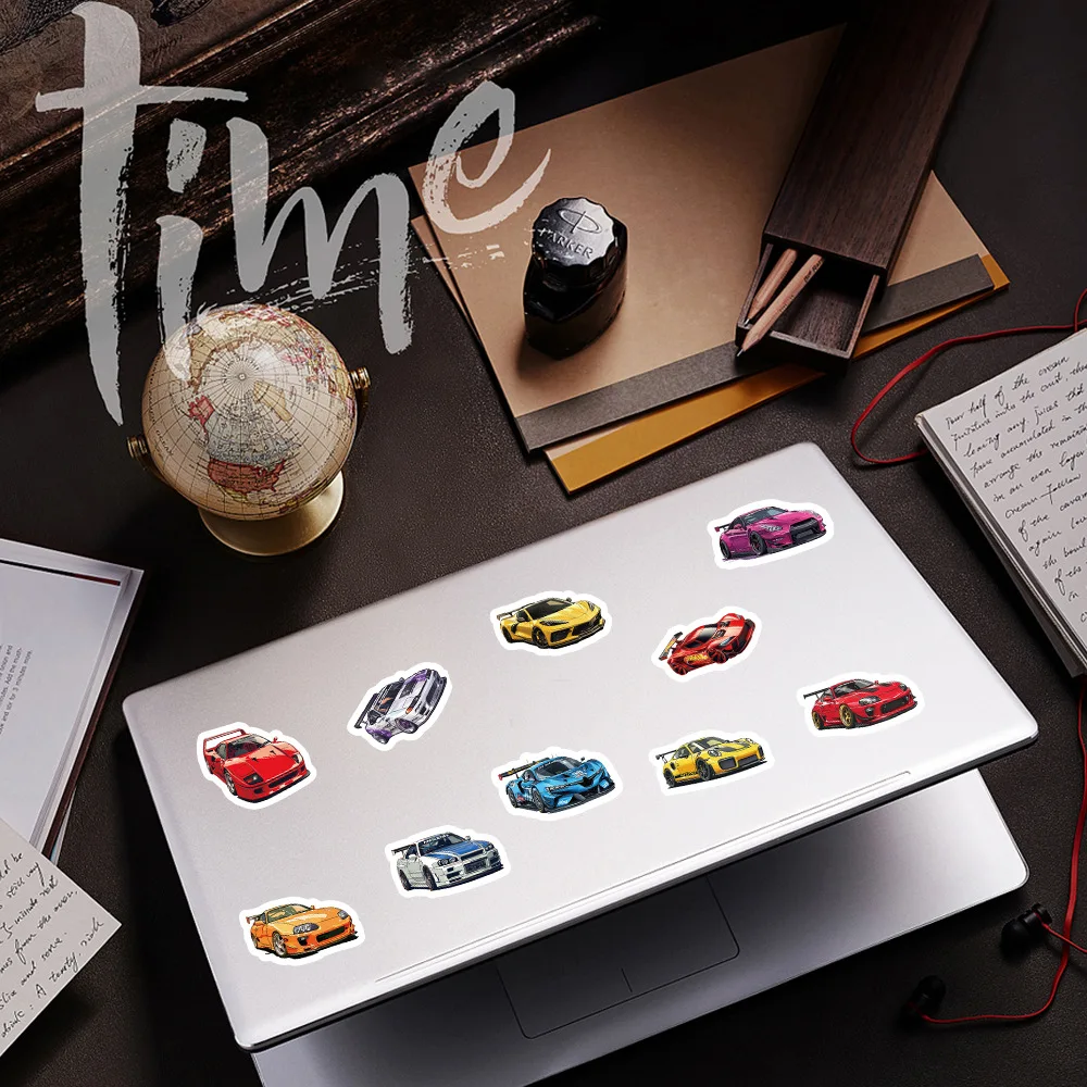 Wholesale 500pcs Racing Car Stickers DIY Craft for Boys Kids Gift School Stationery Scrapbook Decoration