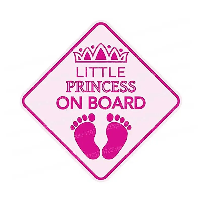 Princess Car Window Sticker 1 Car Logo Little Princess Automotive Decal for Vehicle Decoration