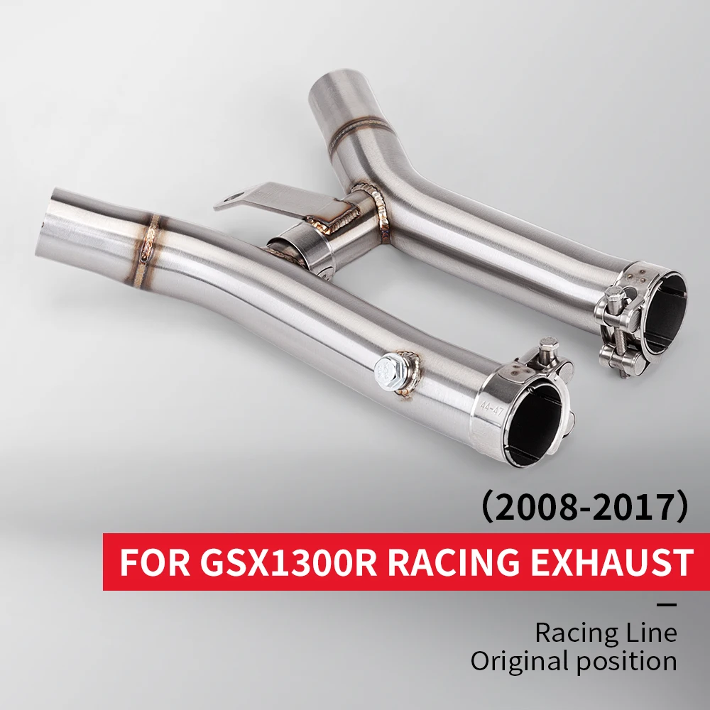 For SUZUKI Hayabusa GSX1300R GSXR1300 2008 - 2020 Motorcycle Exhaust Escape Modify Left Right Side Link Pipe Connect 51mm Muffer