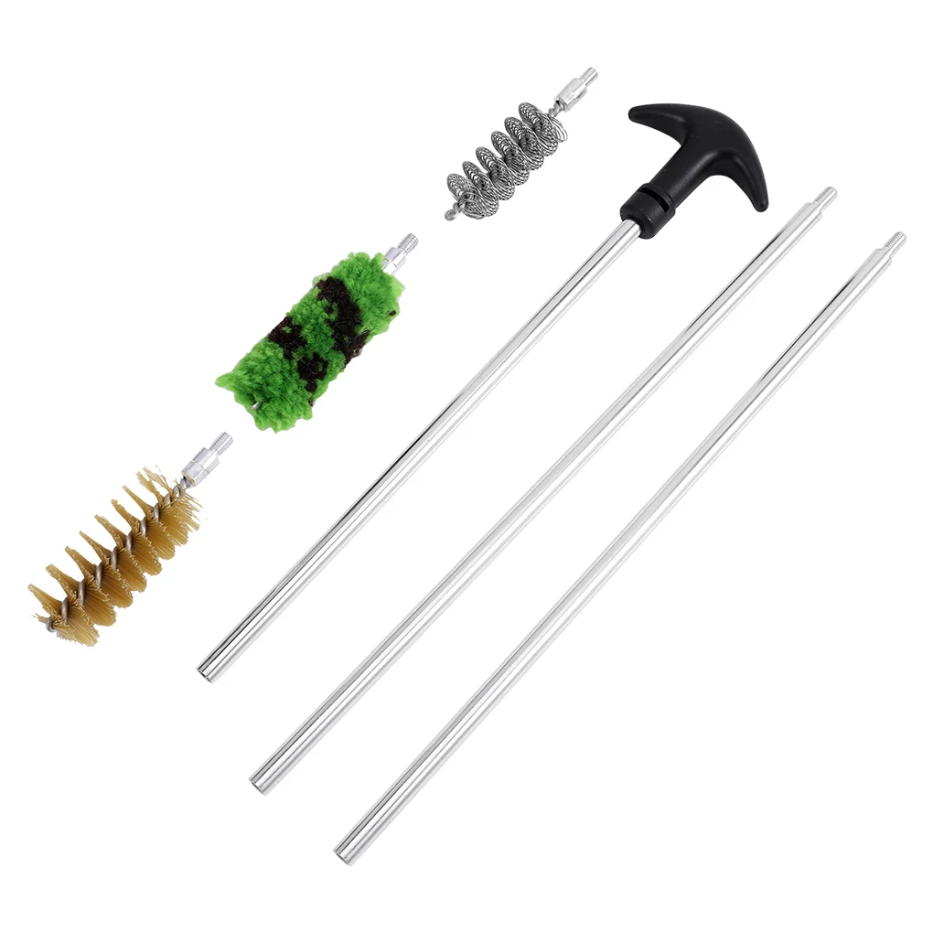 6Pcs/Set Tactical 12 GA 16 GA 20 GA 410 GA Gauge Hunting Gun Cleaning Set Rod Brush Rifle Pistol Tube Barrel Cleaning Kit Tool