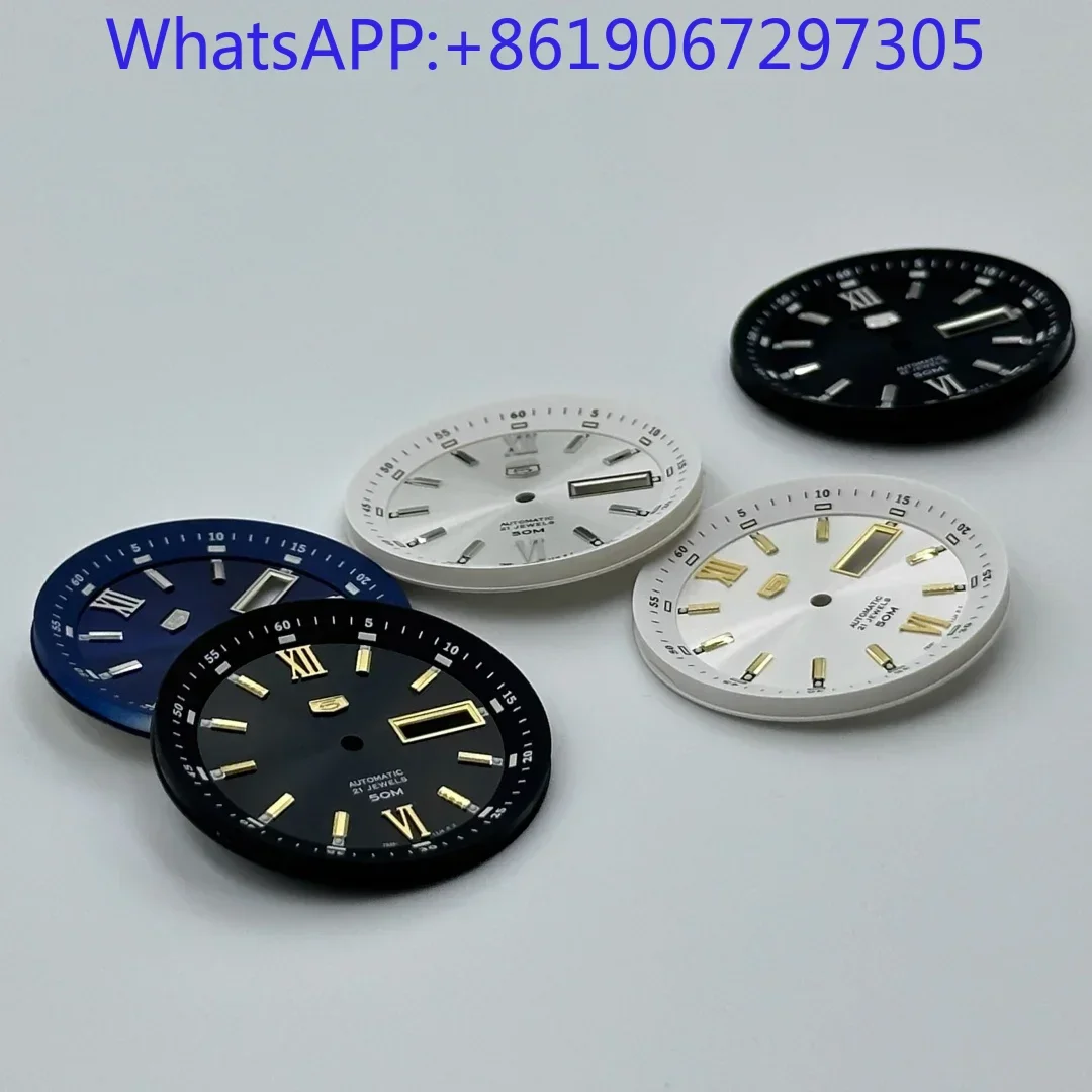 2025 خمر العربية الرومانية مقياس مزدوج أسود أمة الله ساعة الطلب مناسبة لحركة NH35/36 Nh35 استبدال أجزاء وزارة الدفاع