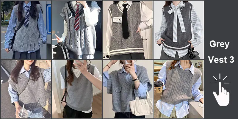 Green Knit Vest Printed Sleeveless Pullover Oversized Women Sweater Vest 2026 New Y2K Vintage Knitwear Women's Autumn Clothing