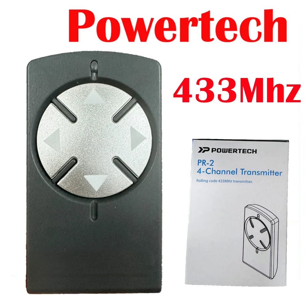 

Powertech PR1 PR2 PR4 R2 Remote Control Garage Door Opener 433.92MHz Rolling Code 4-Channel Transmitter