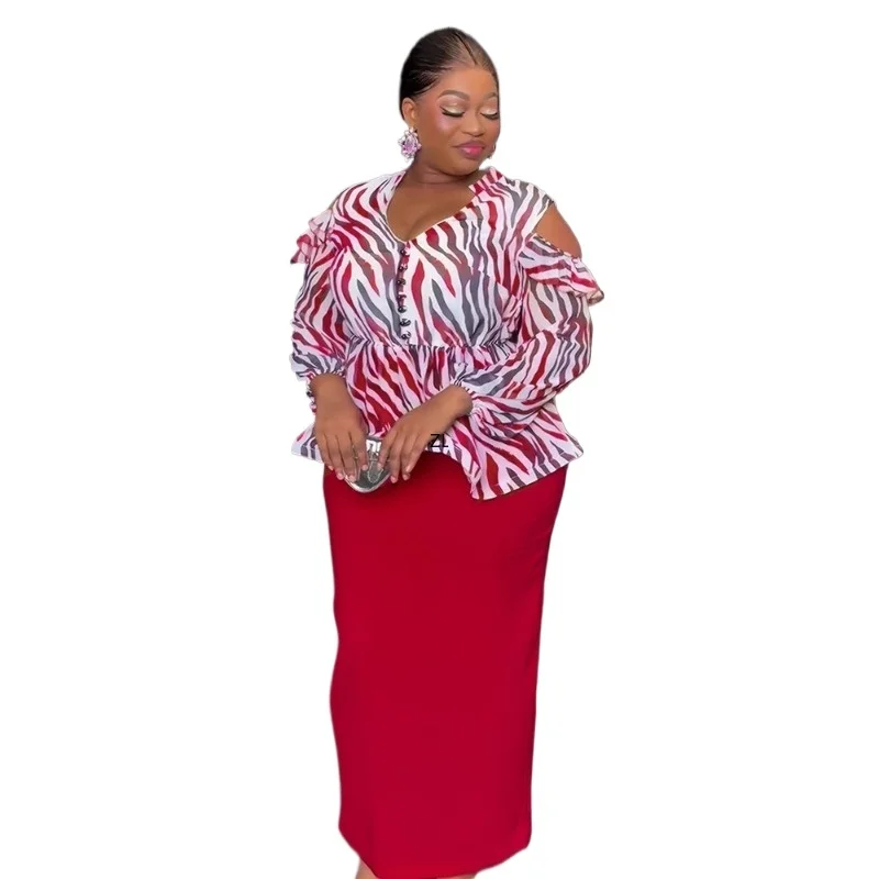 

Elegant African Dresses For Women 2026 New Summer Fashion Office Lady Print Robe Plus Size Turkey Wedding Party Long Dress