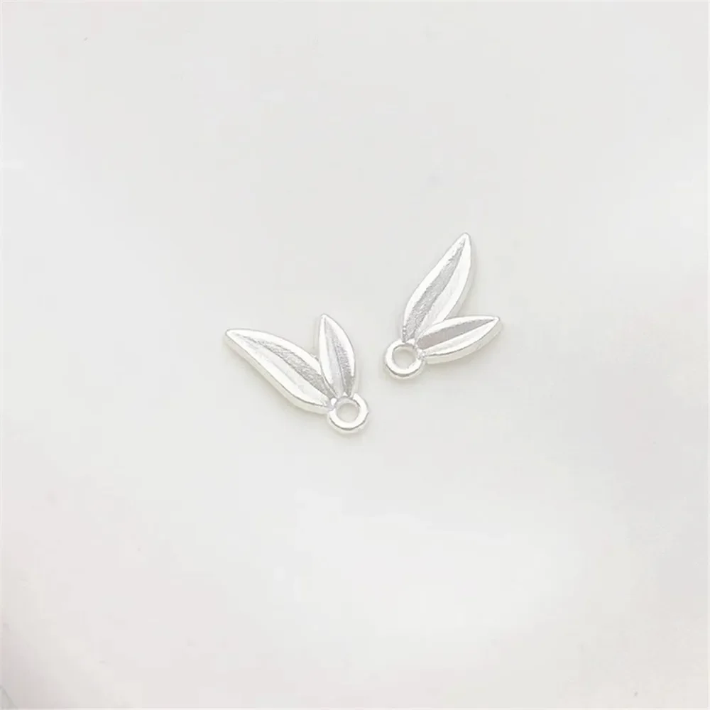 Bright Silver Butterfly Pendant Half Bracelet Beaded Metal Bead Spacer Handmade DIY Bracelet Necklace Jewelry Material Accessori - Image 6