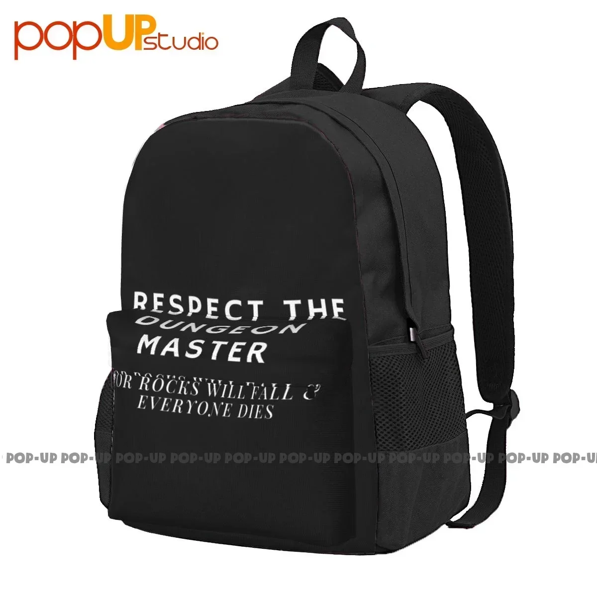Respect The Dungeon Master Dnd Large Capacity Backpack Fashion Schoolbag Gymnast Bag School Sport Bag