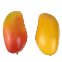 Simulation Fruit Model Fake Mango Ornaments 12cm Artificial Mango Fruit Photo Props Fruit Shop Decor Model Window Display Props