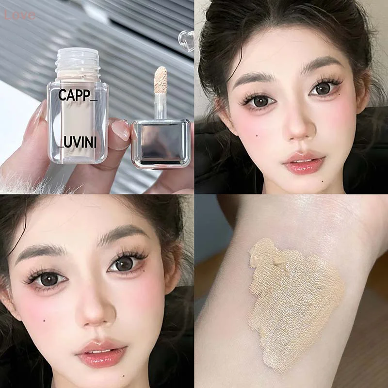 Correttore Liquido Cappuvini a Copertura Totale, Bianco Brillante, Controllo Oleosità, Riduzione Pori, Crema Fondotinta per Occhiaie, Cosmetico per il Viso