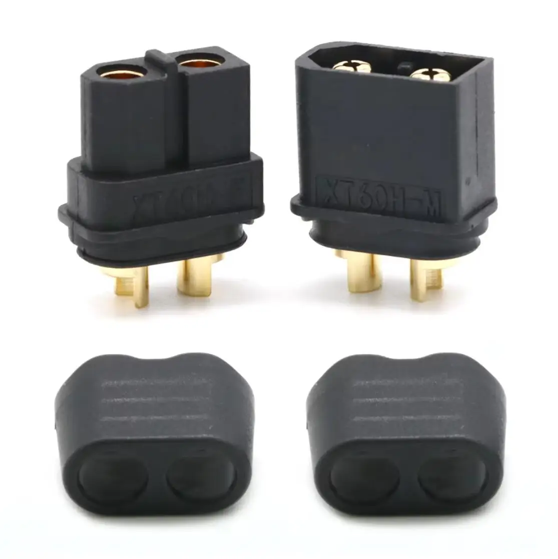 10 x Amass XT60+ XT60H Stecker mit Mantelgehäuse 5 männlich 5 weiblich (5 Paar) für Rc Lipo Batterie Rc Drohne Auto Boot