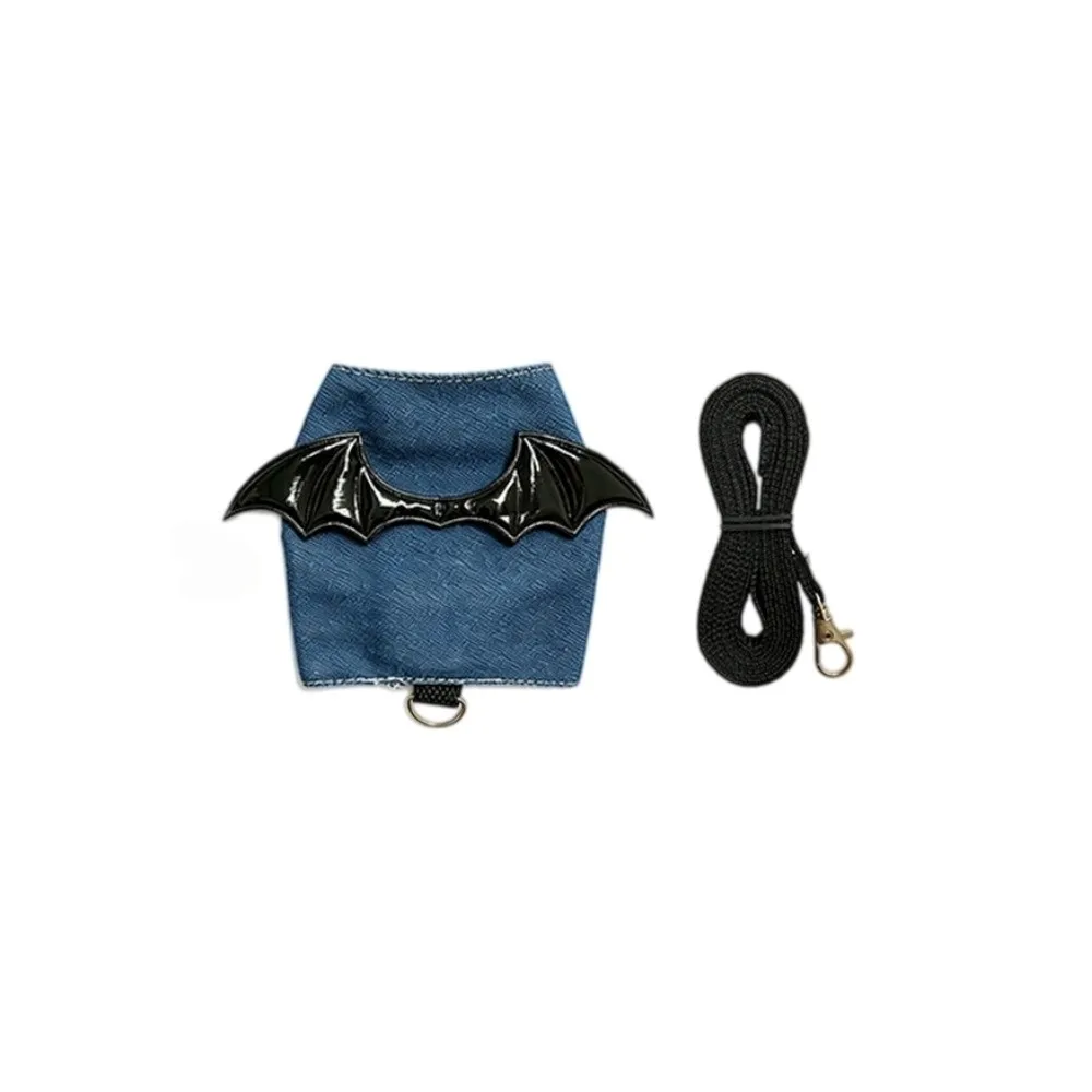 with Dragon Wings Ferret Vest Harness Cartoon Soft Small Pet Harness Leash Adjustable Comfortable Guinea Pig Safety Vest Walking