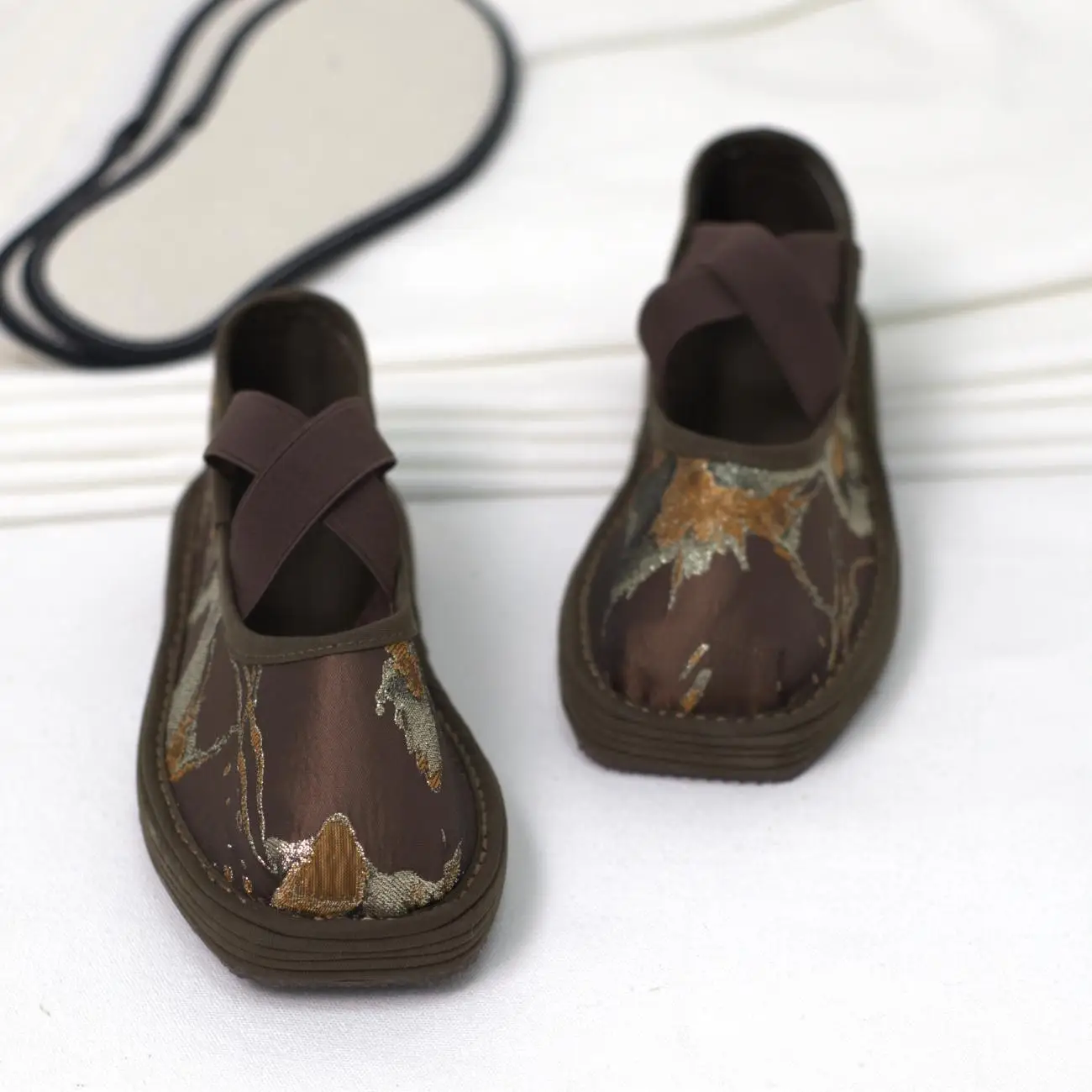 Cloth servant Fenghua summer new flat bottom breathable handmade lasagna new Chinese style ballet cloth shoes women's