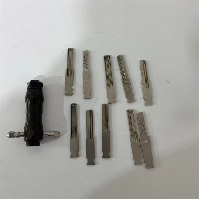 10 in 1 Tubular Lock Pick Set Interchangeable Stainless Steel Keys Unlocking Tool for Locksmith Professional Use Daily Unlocking view 5