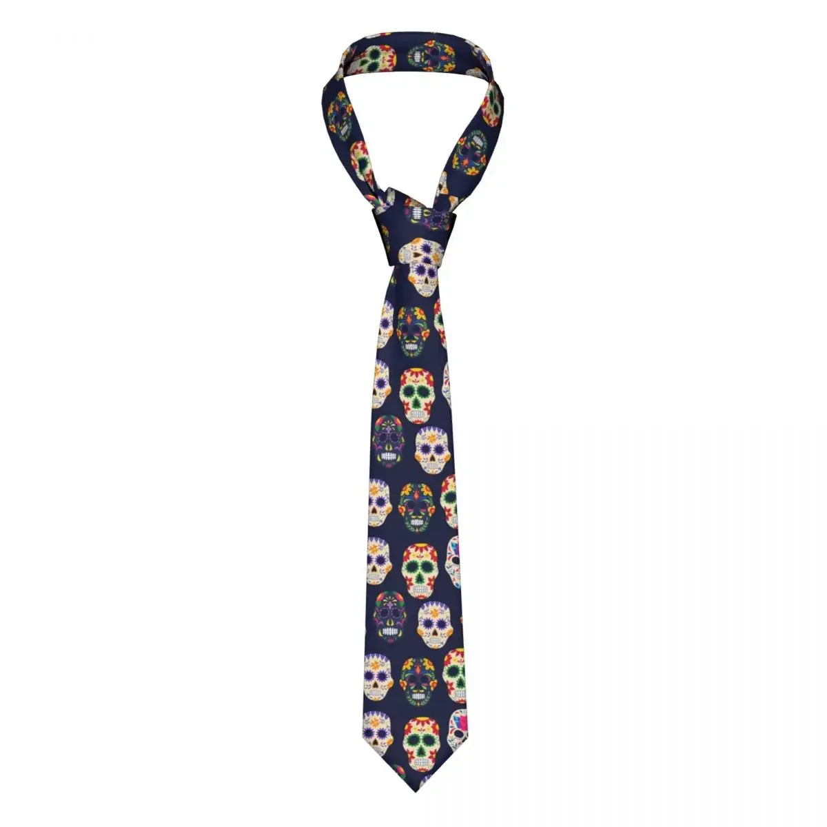 Sugar Skull Pattern Tie For Men Women Necktie  Clothing Accessories