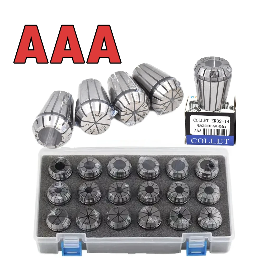 ER50 ER40 ER32 Collet Chuck Spring Collet Chuck Set Suit AAA Grade for CNC Milling Tool Holder ER Collet Chuck