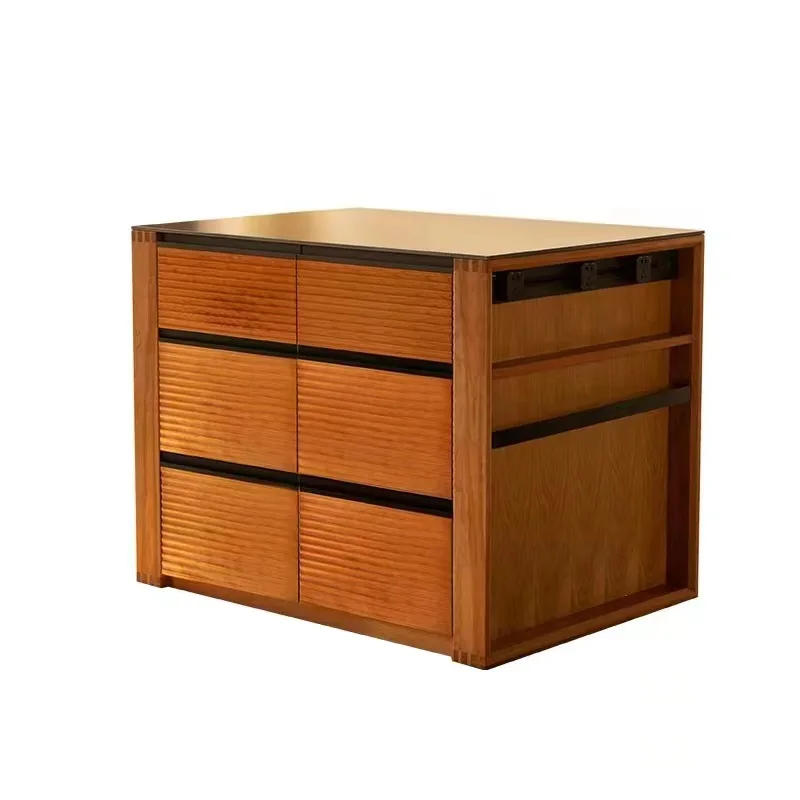 

North American, black walnut, all solid wood, island, dining table, modern, minimalist, cherry, log