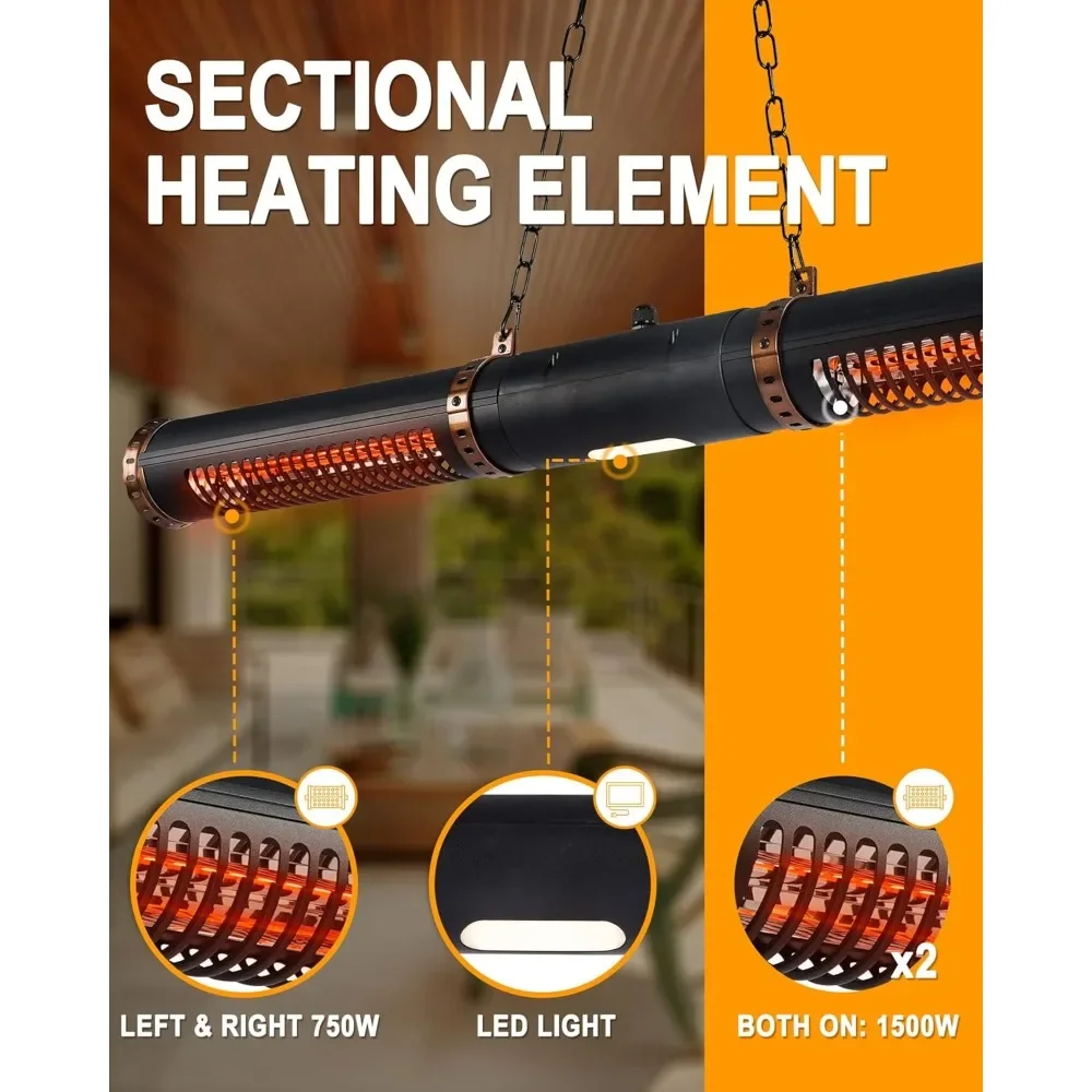 Patio Heater Covers Electric Terrace Heater, Suspended Terrace Heater, Ceiling Outdoor Heater Outdoor Heating & Cooling