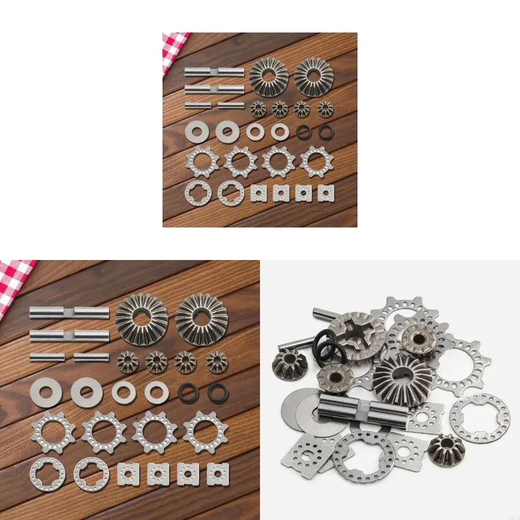 

A Set of Differential Gear for 1/7 and 1/8 Truck Tractor Interior Supplies Front and Rear Gear Replacement Modification 15UB