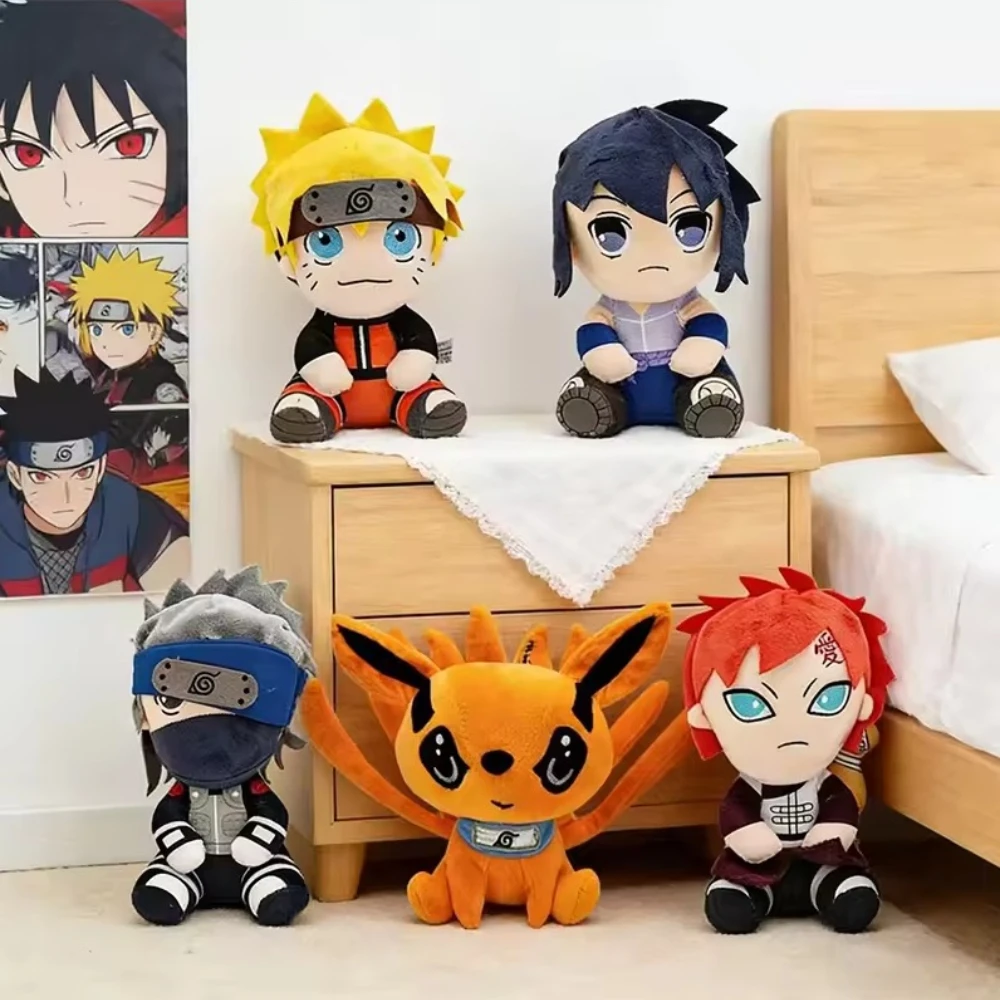 Gran oferta, muñeco de peluche Naruto de 20CM, almohada creativa y bonita, muñeco de simulación Hokage, regalo de cumpleaños, juguetes de colección de Navidad