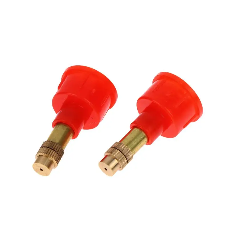 2Pcs Brass High Pressure Irrigation Nozzle Adjustable Leakproof Water Sprinkler for Yard Lawn Garden Watering