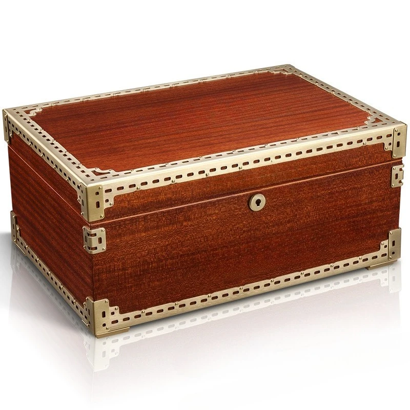 Cigar Box Pear Solid Wood Cigar Moisturizer Cigar Utensils Professional Storage and Maintenance  Box