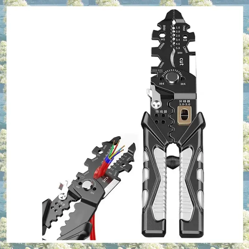 

Best Of 2025-1PCS Многофункциональный инструмент для зачистки проводов, щипцы для резки кабеля, инструмент для зачистки проводов 25-в-1, плоскогубцы для электриков тоже