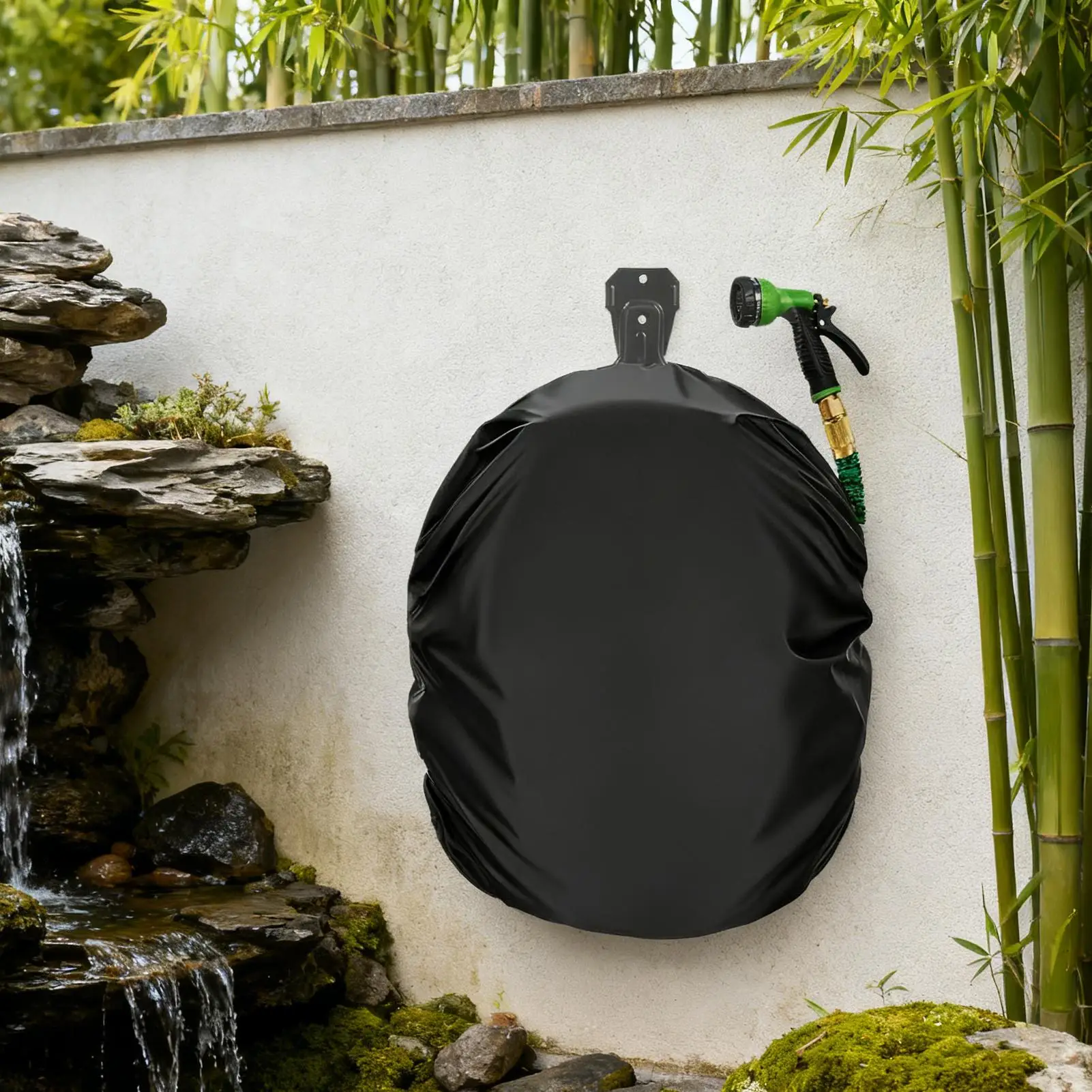Hose Cover Heavy Duty Oxford Cloth Dustproof Bag Garden Hose Reel Protection Cover for Backyard Farm Outdoor House Balcony Lawn