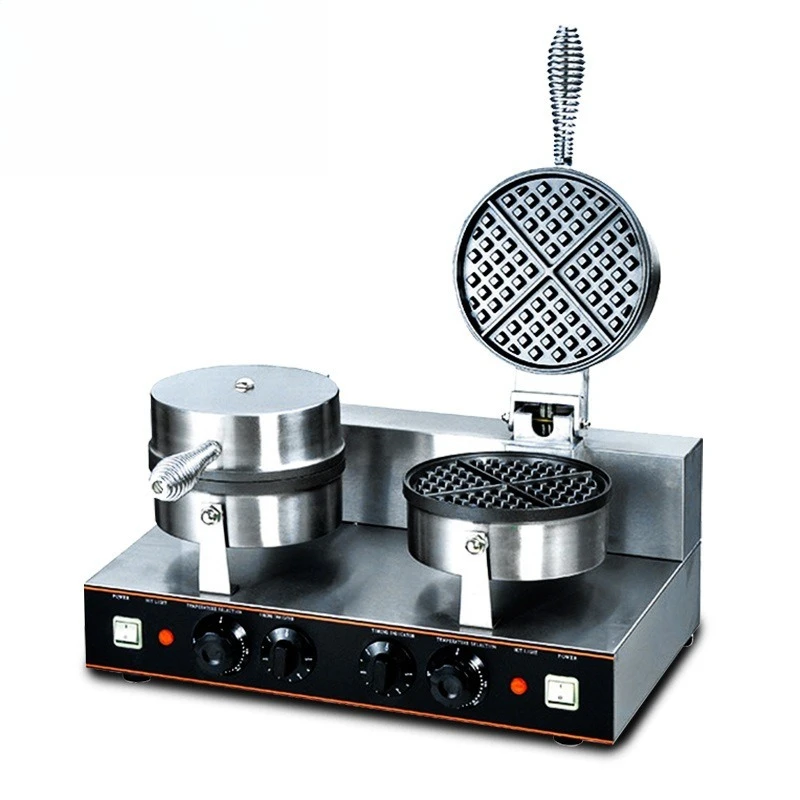 

Electric heating thickening rotating square double-sided heating single double-head muffin machine waffle furnace machine