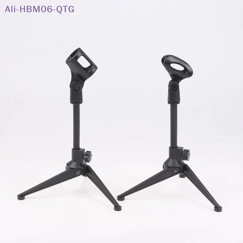 [New] 1Pcs Portable Table Stand Lightweight Bracket Adjustable Microphone Stand Desktop Tripod Table Stand Clip Holder