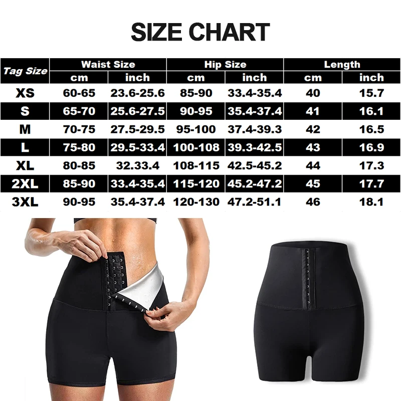 Women Hot Thermo Pants Sauna Shorts Sweat Capris Compression Slimming Tummy Control Body Shaper Weight Loss High Waist Trainer