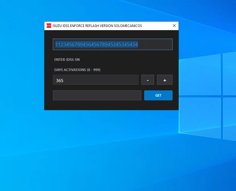 AutoCD ISUZU IDSS Enforce Reflash Speical Password Calculator