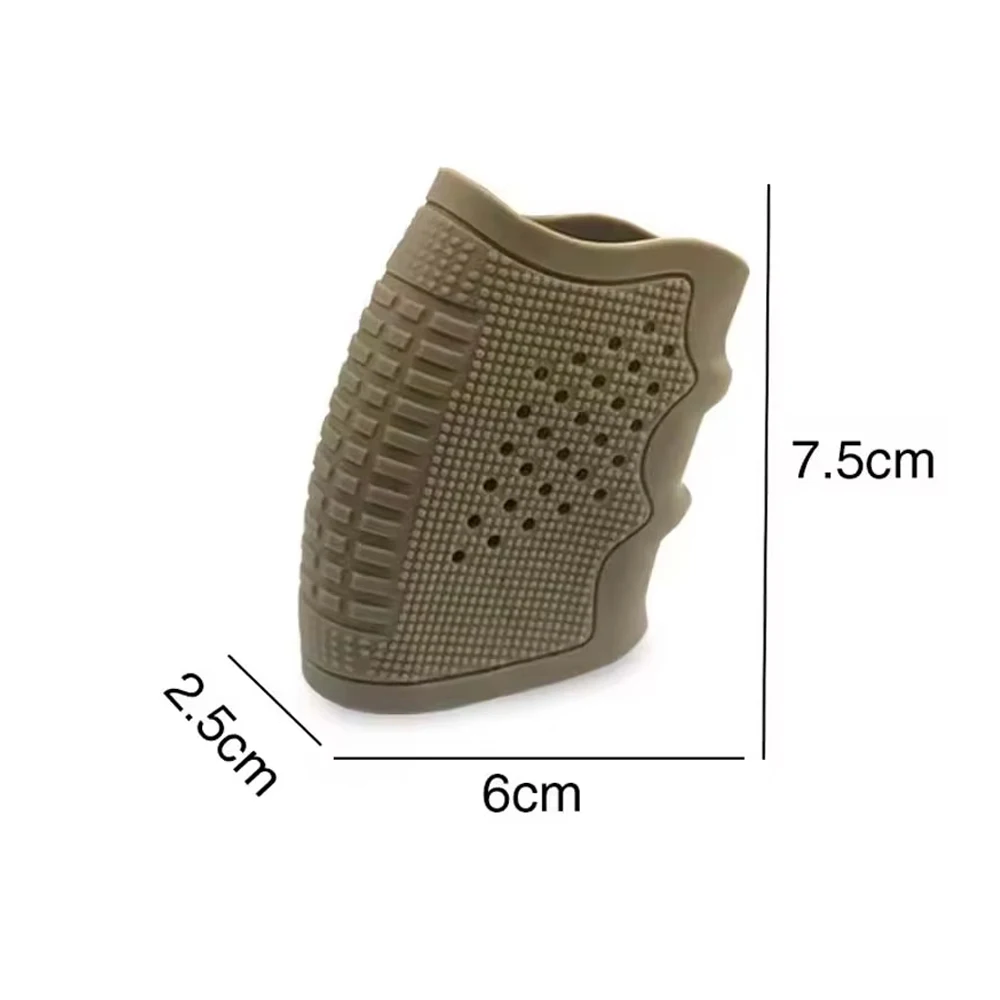 Tactical Pistol Grip Rubber Airsoft Grip Sleeve Non-Slip Gun Grip Glove Protective Cover for 17 18 19 M4 Accessories