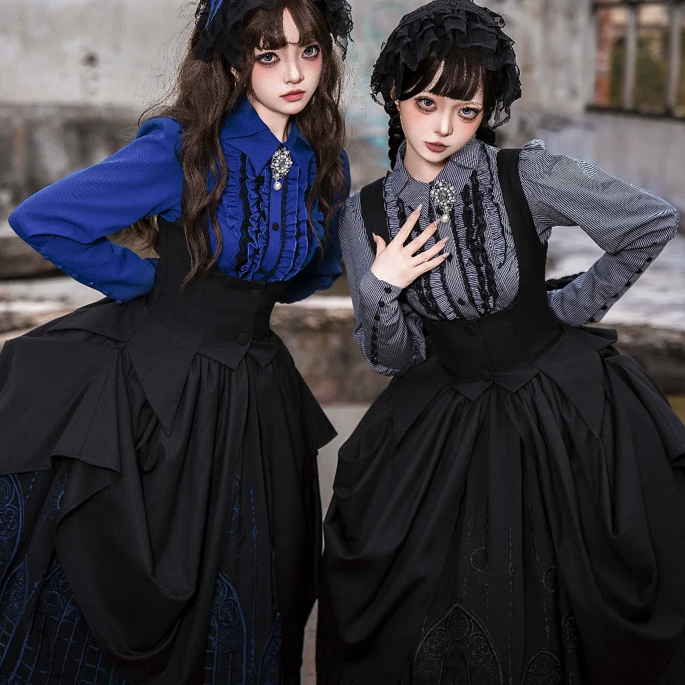 

Gothic Lolita Long Sleeve Dress / Underbust Skirt / Shirt ~ Normandy By SUSIN