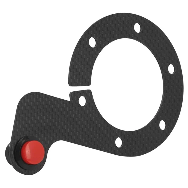 Steering Wheel Horn Button, Carbon Fiber External Horn Button 6 Bolts Steering Wheel For MOMO OMP Nardi S-Parco (Single)